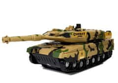 Lean-toys Batérie Tank Zvukové efekty Svetlo Žltá 27cm