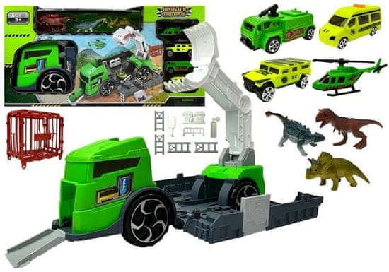 Lean-toys Sada nákladného auta Dinosaurus Transporter