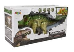 Lean-toys Dinosaurus na batérie Triceratops zelený