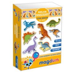 Lean-toys Veľká sada magnetov Dinosaury MV 6032-06