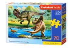 JOKOMISIADA Puzzle 70 ks. Tyrannosaurus vs Triceratops