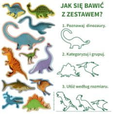 Lean-toys Veľká sada magnetov Dinosaury MV 6032-06