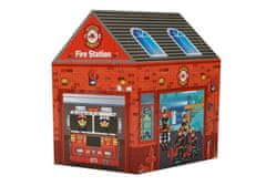 Lean-toys Stan House Fire Brigade Base 50 loptičiek