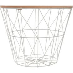 Dekorstyle Drátěný odkládací stolek Kumi šedý