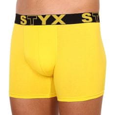 Styx Pánske boxerky long športová guma žlté (U1068) - veľkosť XXL