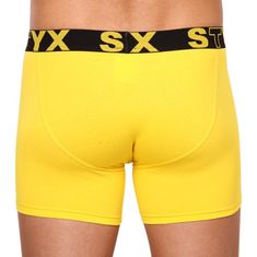 Styx Pánske boxerky long športová guma žlté (U1068) - veľkosť XXL