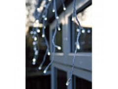 AUR Vonkajšie vianočné LED záves - studená biela 10m - 310 led diód