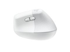 Logitech Lift miška za Mac, vertikalna, ergonomska, bela (910-006477)