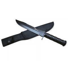 Taktický nôž MILITARY FINKA SURVIVAL 35 cm čierny T-1012-CN