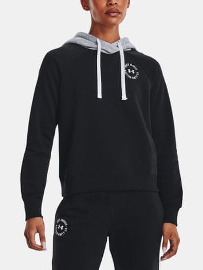 Under Armour Mikina Rival Fleece CB Hoodie-BLK