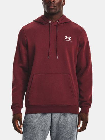 Under Armour Mikina UA Essential Fleece Hoodie-RED