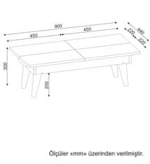 ASIR GROUP ASIR Konferenčný stolík CASTRUM biely orech