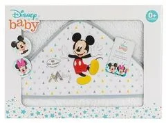 Interbaby Osuška froté MICKEY 100 x 100 - BIELA/SIVÁ