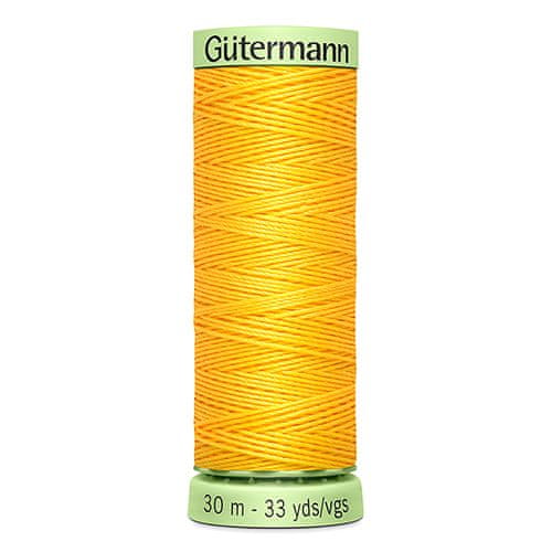 Gutermann Gombíková (režná) niť Gütermann 30 m - 417 - žltá