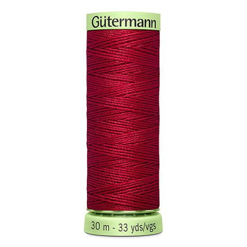 Gutermann Gombíková (režná) niť Gütermann 30 m - 384 - červená