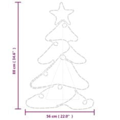 Vidaxl Silueta vianočného stromčeka so 144 LED diódami