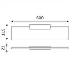 NIMCO Maya MA 29091B-60-26 Polica, 60 cm chróm - Nimco