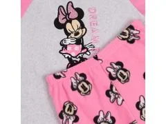 Disney DISNEY Minnie Myška detský nočný overal s dlhým rukávom, ružová sivá 18-24 m 92 cm