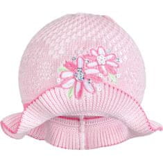 NEW BABY Pletený klobúčik ružovo-ružovy, vel. 104 (3-4r)