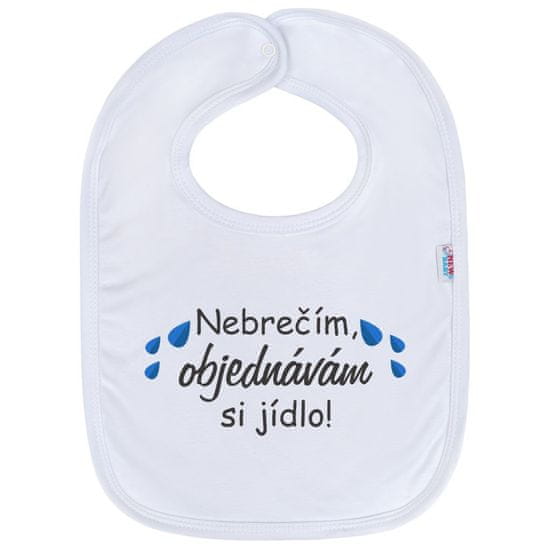 NEW BABY Detský podbradník Nebrečím objednávám si jídlo!