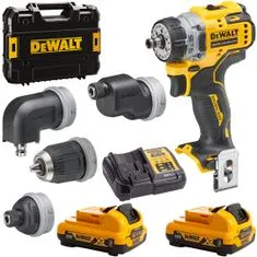 DeWalt Skrutkovač 12V BL 57,5Nm 2x3Ah Kufor vymeniteľné hlavy.