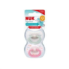 Manuka Health Dojčenský cumlík NUK Signature 0-6m 2ks dievča, vel. 0-6 m