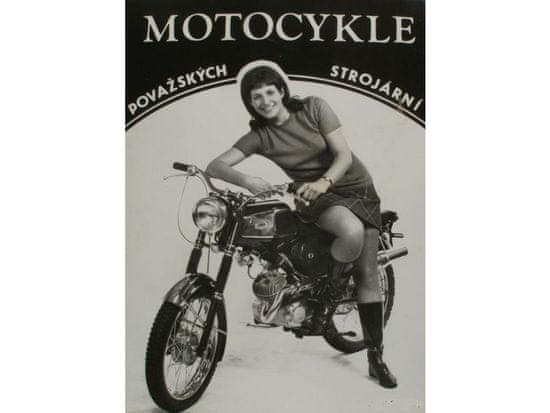 Cedule-Cedulky Plechová retro ceduľa - Motocykle povážských strojární