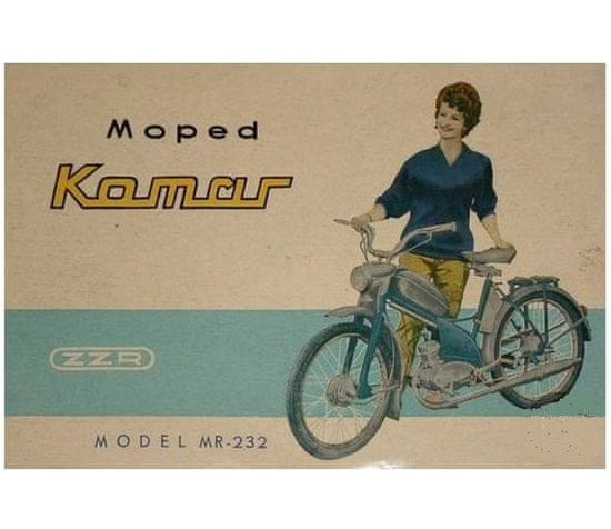 Cedule-Cedulky Plechová retro ceduľa - Moped Komar