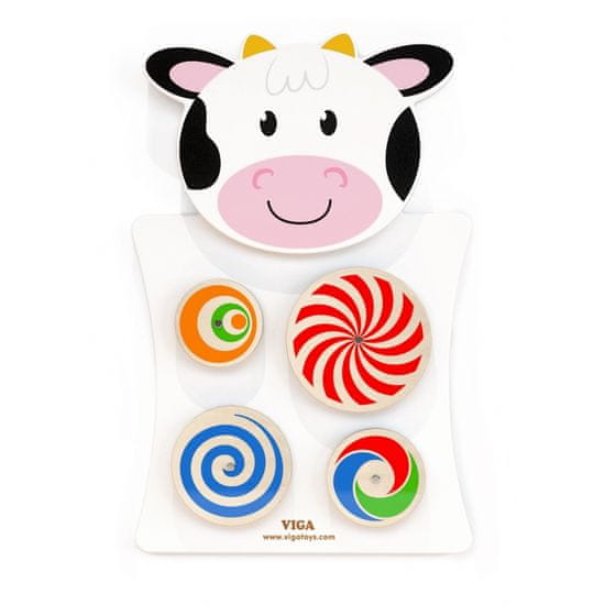 Viga Toys Drevená nástenná hra Fudge Patterns