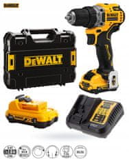 DeWalt Skrutkovač 2x2Ah 12V bezkartáčový 58Nm DCD701D2