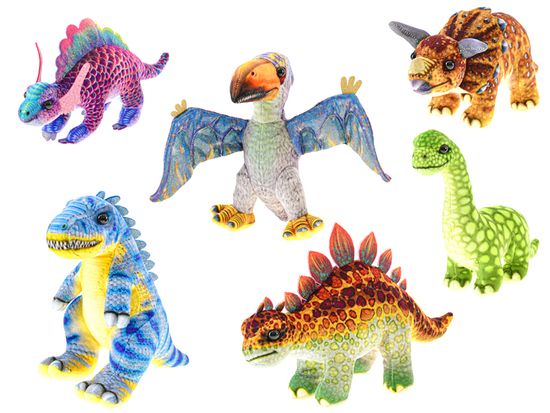 Mikro Trading Plyšový dinosaurus 18-26 cm