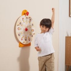 Viga Toys Montessori nástenný kruh Zobrazenie emócií a výrazov tváre