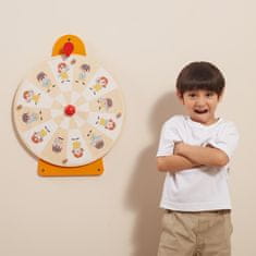 Viga Toys Montessori nástenný kruh Zobrazenie emócií a výrazov tváre