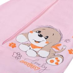 NEW BABY Dojčenský spací vak psík ružový, vel., Ružová 92 (18-24m)