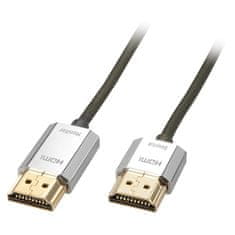 Lindy Kábel HDMI M/M 4.5m, Ultra High Speed+Eth UHD 2.0, 4K@60Hz, 10.2G, jednosmerný, Aktívny, Slim, Cromo