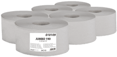 Primasoft Jumbo toaletný papier 230 mm, 1 vrstva, recyklácia, návin 180 m - 6 ks