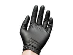 sarcia.eu Čierne nitrilové rukavice bez púdru 100ks M