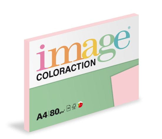 Image Papier kopírovací Coloraction A4 80 g ružová pastelová 100 hárkov