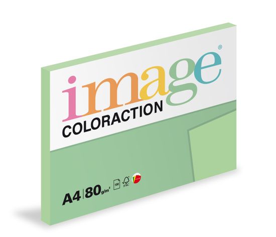 Image Papier kopírovací Coloraction A4 80 g zelená pastelová 100 hárkov