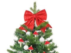 LAALU Ozdobený umelý vianočný stromček VESELÁ MUCHOMÔRKA 60 cm s LED OSVETLENÍM V KVETINÁČI
