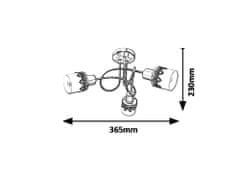 Rabalux 5343 Lacey, interierové svietidlo