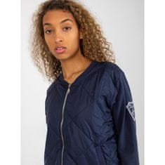 RUE PARIS Dámska bunda/mikina bomber s nášivkou RUE PARIS tmavo modrá RV-BL-8225.88_390494 L-XL