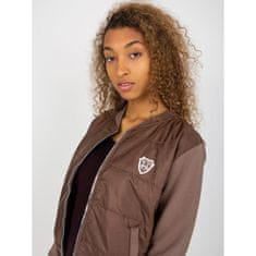 RUE PARIS Dámska bunda/mikina bomber na zips RUE PARIS hnedá RV-BL-8229.69P_390503 L-XL