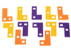 WOWO Tetris Logická Hra s Puzzle Kockami a Kartami - 42 Dielikov