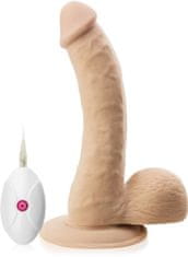 XSARA Nesmírně sametový realistický vibrátor mužský penis z cyberskin - 54159993