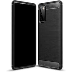 MG Carbon Case Flexible silikónový kryt na Samsung Galaxy S20 FE 5G, čierny