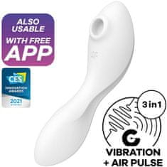 Satisfyer Satisfyer Curvy Trinity 5 (White), zasúvací Air Pulse vibrátor