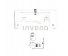 Invena Cool Touch, termostatická sprchová batéria 150mm, chrómová, BT-00-001-x