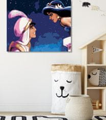 ZUTY Diamantové maľovanie - ALADDIN A JAZMÍNA NA BALKÓNE YES 40x50 cm