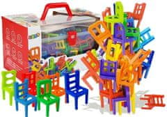Lean-toys Padajúce stoličky Usporiadanie farebnej veže